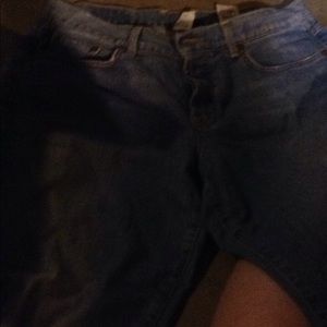 Lucky brand crop button up Jeans
